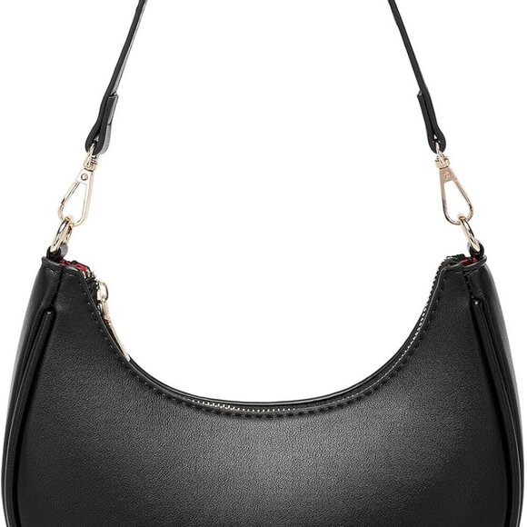 Shoulder Bag PU Leather Small Crossbody Purse with Zipper for Women